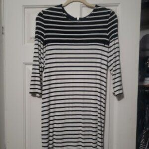 Jessica Simpson Striped Nursing Dress